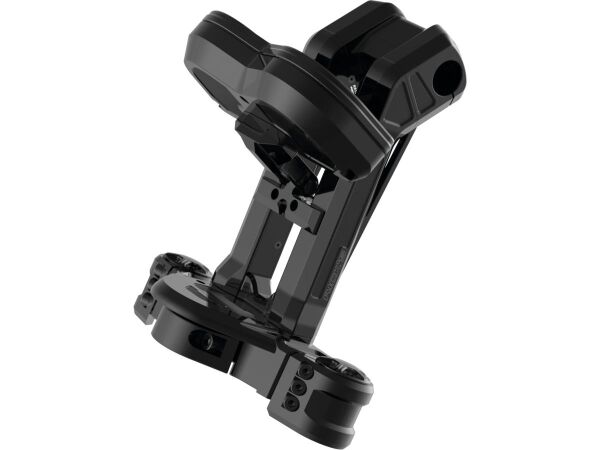 Club Style Pullback Riser and Performance 3 Triple Tree Kit, Double OE Instruments 11,5" Height, 1 1/4" Clamp Diameter Black Anodized