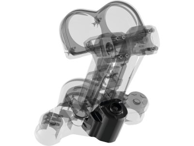 Club Style OE Ignition Switch and Steering Lock Cover Black Anodized