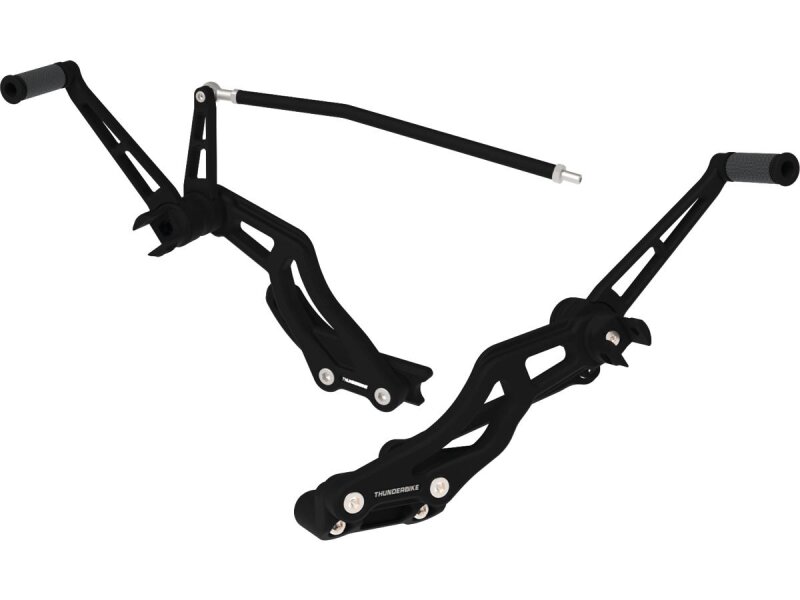 Phantom Mid- to Forward Control Conversion Kit for Softail M8 75 mm Further Forward Flat Black