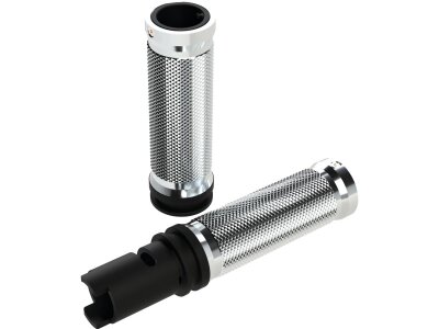 Base Grips Aluminium Satin 1" Throttle By Wire (Switch Housing Sensor)