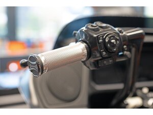 Base Grips Aluminium Satin 1" Throttle By Wire...