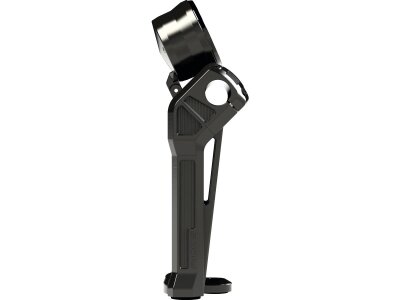 Club Style Pullback Riser Kit for Top Mount Round Speedometer 8,5" Height, 1 1/4" Clamp Diameter Black Anodized