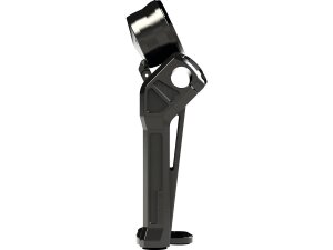 Club Style Pullback Riser Kit for Top Mount Round Speedometer 10" Height, 1 1/4" Clamp Diameter Black Anodized