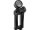 Club Style Pullback Riser Kit for Top Mount Round Speedometer 10" Height, 1 1/4" Clamp Diameter Black Anodized