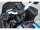 Club Style Pullback Riser Kit for Top Mount Round Speedometer 10" Height, 1 1/4" Clamp Diameter Black Anodized