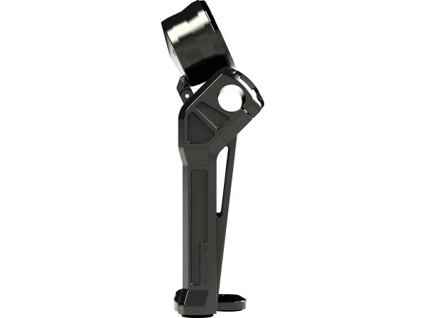 Club Style Pullback Riser Kit for Top Mount Round Speedometer 11,5" Height, 1 1/4" Clamp Diameter Black Anodized