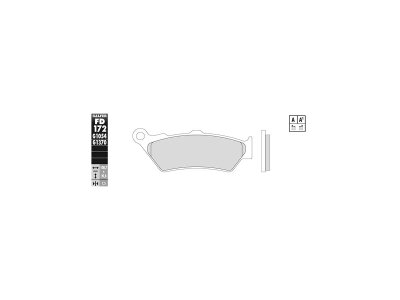 Sintered G1370 Brake Pads Sinter Rear