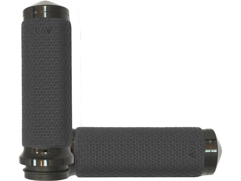 Memory Foam Grips Medium-sized Black 7/8" Anodized Throttle By Wire