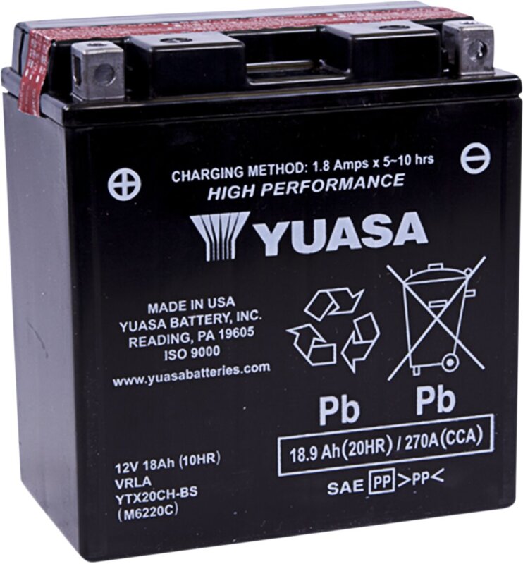 Battery Yuasa Mf Ytx20ch-bs inkl. 7,50 Euro Batteriepfand.