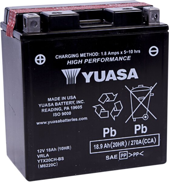 Battery Yuasa Mf Ytx20ch-bs inkl. 7,50 Euro Batteriepfand.