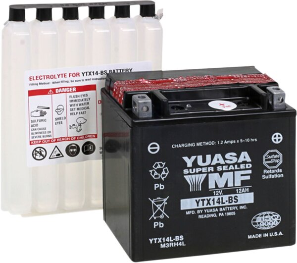 Battery Yuasa Mf Ytx14l-bs inkl. 7,50 Euro Batteriepfand.