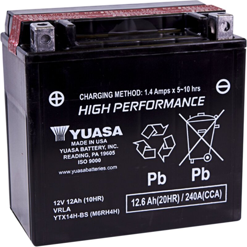 Battery Yuasa Mf Ytx14h-bs inkl. 7,50 Euro Batteriepfand.