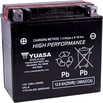 Battery Yuasa Mf Ytx14h-bs inkl. 7,50 Euro Batteriepfand.