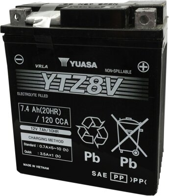 Battery Yuasa Fa Ytz8v inkl. 7,50 Euro Batteriepfand.