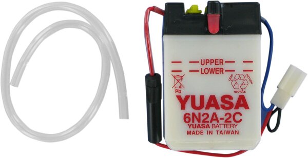 Battery Yuasa 6-volt Dry 6n2a- inkl. 7,50 Euro...