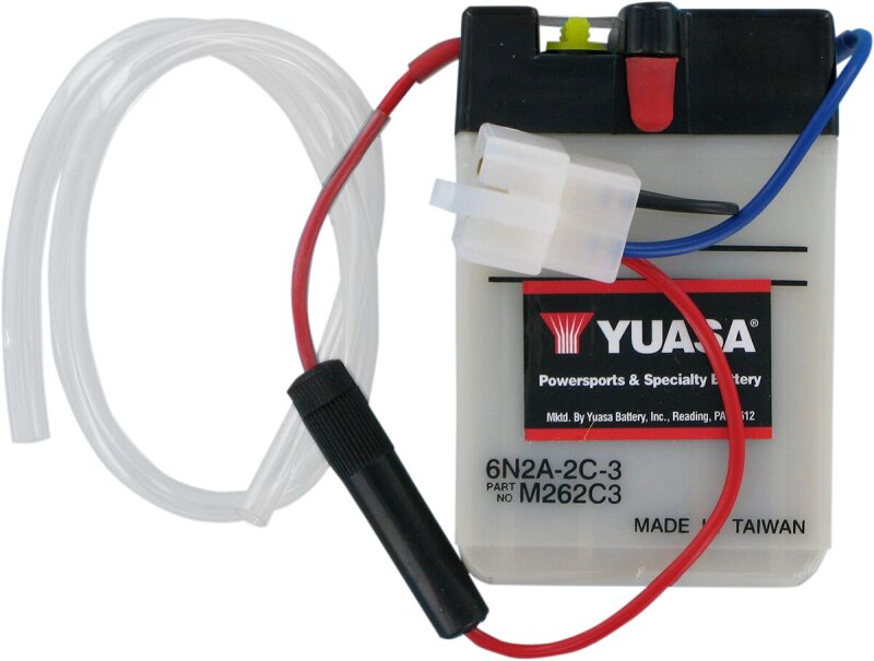 Battery Yuasa 6-volt Dry 6n2a- inkl. 7,50 Euro Batteriepfand.