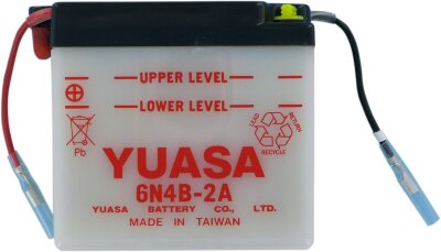 Battery Yuasa 6-volt Dry 6n4b- inkl. 7,50 Euro Batteriepfand.