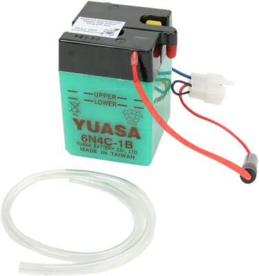 Battery Yuasa 6-volt Dry 6n4c- inkl. 7,50 Euro Batteriepfand.