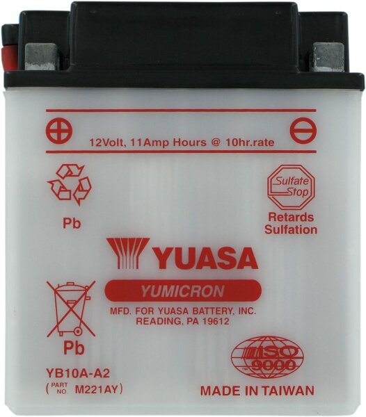 Battery Yuasa Hd Dry Yb10a-a2 inkl. 7,50 Euro Batteriepfand.