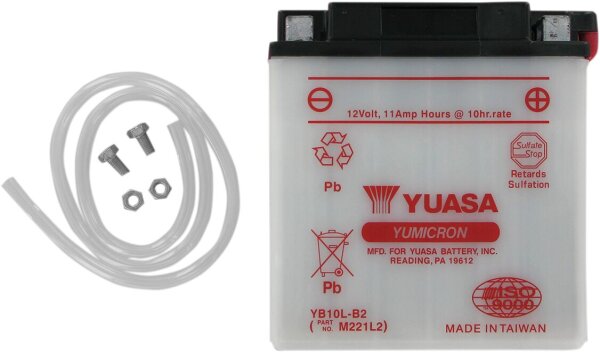Battery Yuasa Hd Dry Yb10l-b2 inkl. 7,50 Euro Batteriepfand.