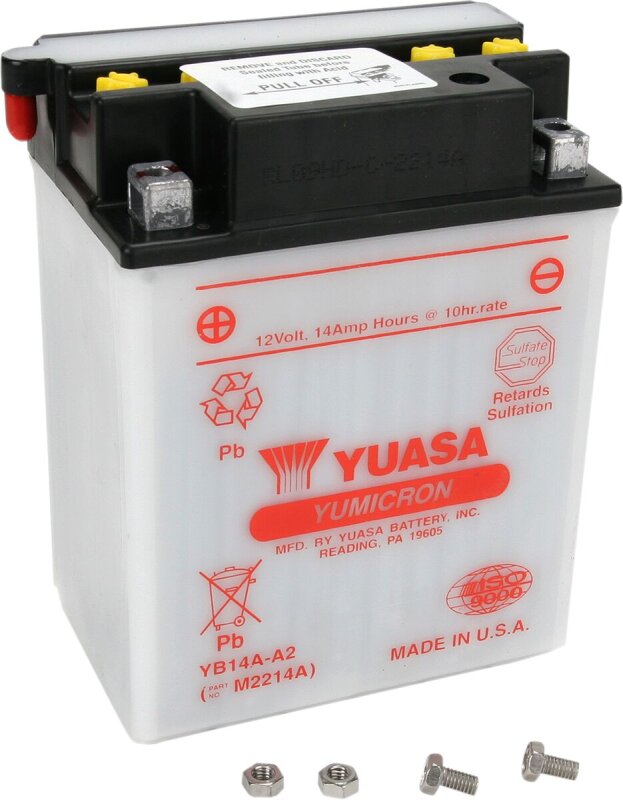 Battery Yuasa Hd Dry Yb14a-a2 inkl. 7,50 Euro Batteriepfand.