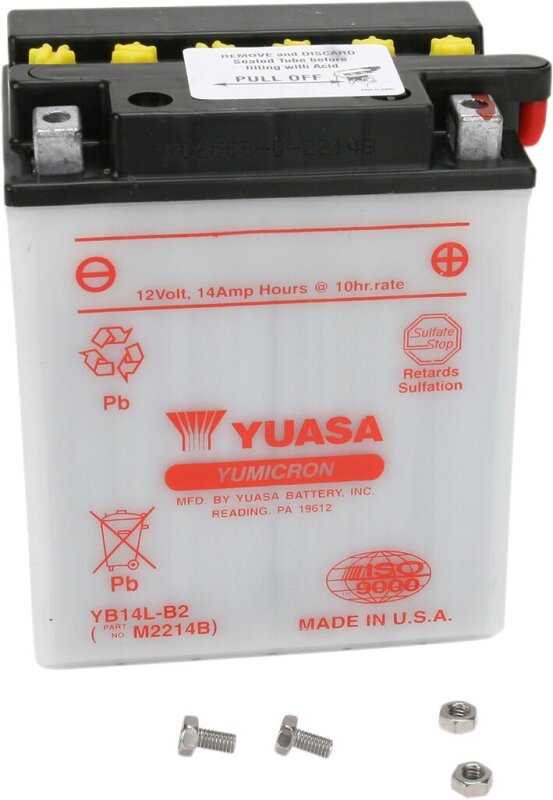 Battery Yuasa Hd Dry Yb14l-b2 inkl. 7,50 Euro Batteriepfand.
