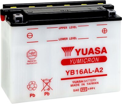 Battery Yuasa Hd Dry Yb16al-a2 inkl. 7,50 Euro Batteriepfand.