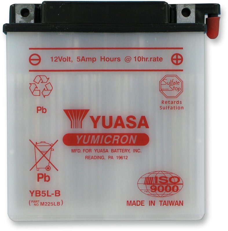 Battery Yuasa Hd Dry Yb5l-b inkl. 7,50 Euro Batteriepfand.