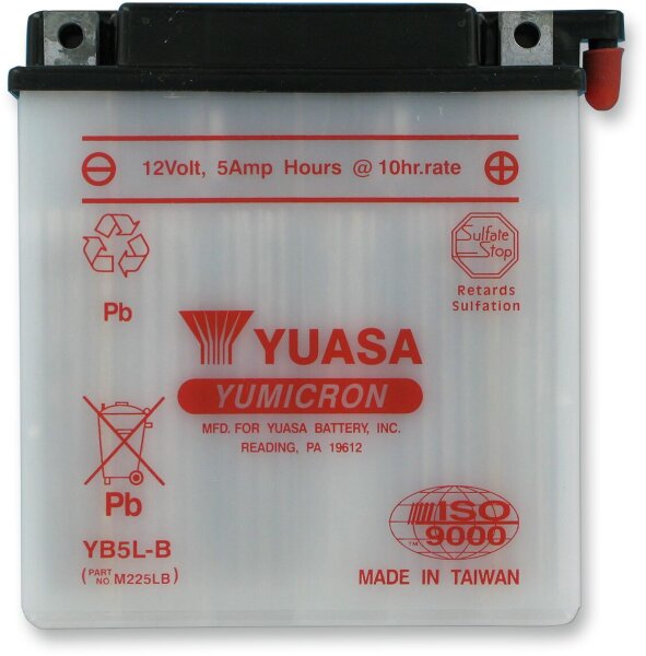 Battery Yuasa Hd Dry Yb5l-b inkl. 7,50 Euro Batteriepfand.