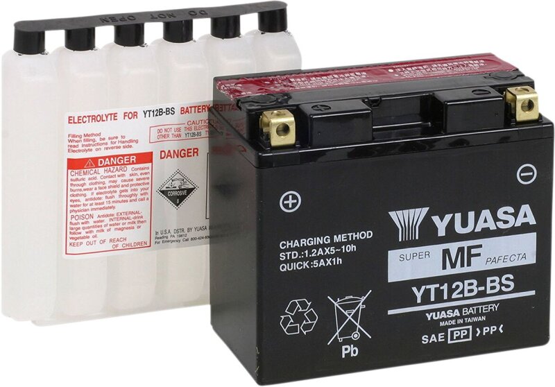 Battery Yuasa Mf Yt12b-bs inkl. 7,50 Euro Batteriepfand.