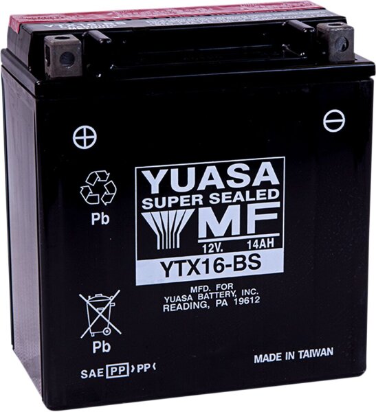 Battery Yuasa Mf Ytx16-bs inkl. 7,50 Euro Batteriepfand.