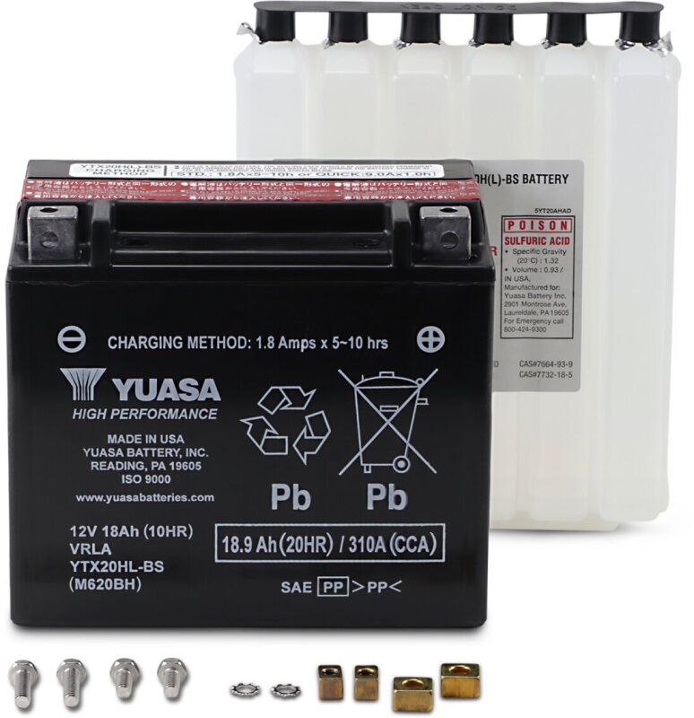 Battery Yuasa Mf Ytx20hl-bs inkl. 7,50 Euro Batteriepfand.