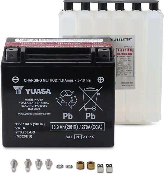Battery Yuasa Mf Ytx20l-bs inkl. 7,50 Euro Batteriepfand.