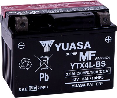 Battery Yuasa Mf Ytx4l-bs inkl. 7,50 Euro Batteriepfand.
