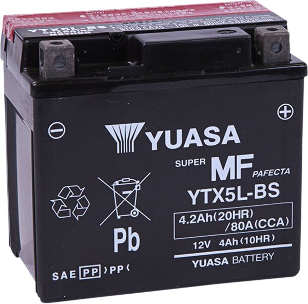 Battery Yuasa Mf Ytx5l-bs inkl. 7,50 Euro Batteriepfand.