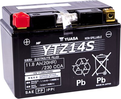 Battery Yuasa Fa Ytz14s inkl. 7,50 Euro Batteriepfand.