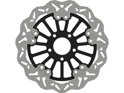 Wave 340 mm Floated Brake Disc Spoke Black Front