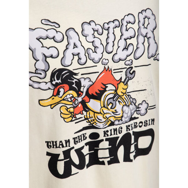 King Kerosin Faster Than The Wind t-shirt off white Size XL