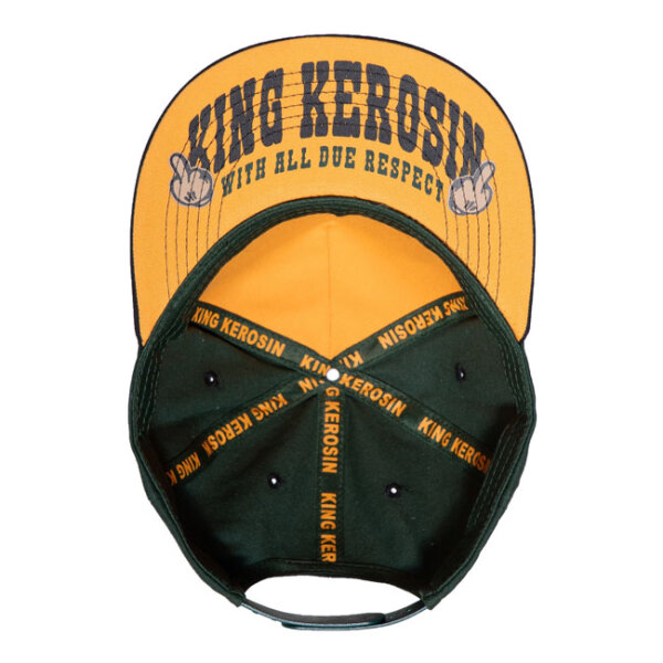 King Kerosin Fast As Fuck flat cap black/yellow One size fits most