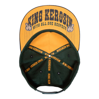 King Kerosin Fast As Fuck flat cap black/yellow One size fits most