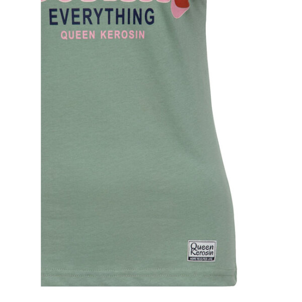 Queen Kerosin Queen Of Fucking Everything t-shirt green/pink Size XL
