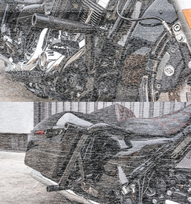 Burly Brawler Kit FLH/T14-Up Chrome (FR)