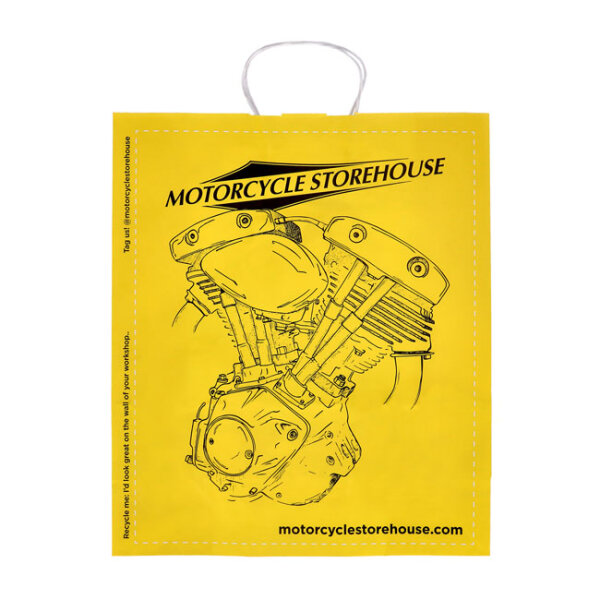 Motorcycle storehouse, logo carrier bag paper |...