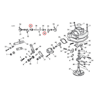 Lock tab, shifter fork nut | Lieferumfang: Nur ein Teil des abgebildeten Artikels.