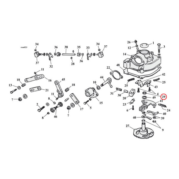 Retaining ring, transmission pawl carrier | Lieferumfang: Nur ein Teil des abgebildeten Artikels.