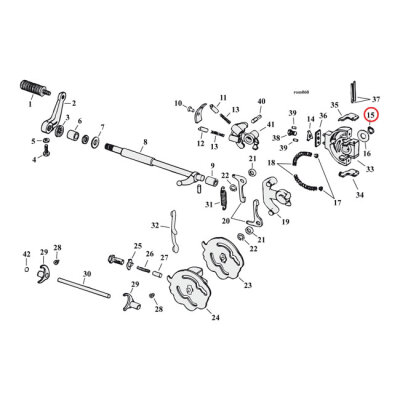 Retaining ring, transmission pawl carrier | Lieferumfang: Nur ein Teil des abgebildeten Artikels.