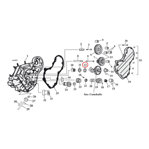 Thrust washer camshaft. .070"""" | Lieferumfang: Nur ein Teil des abgebildeten Artikels.