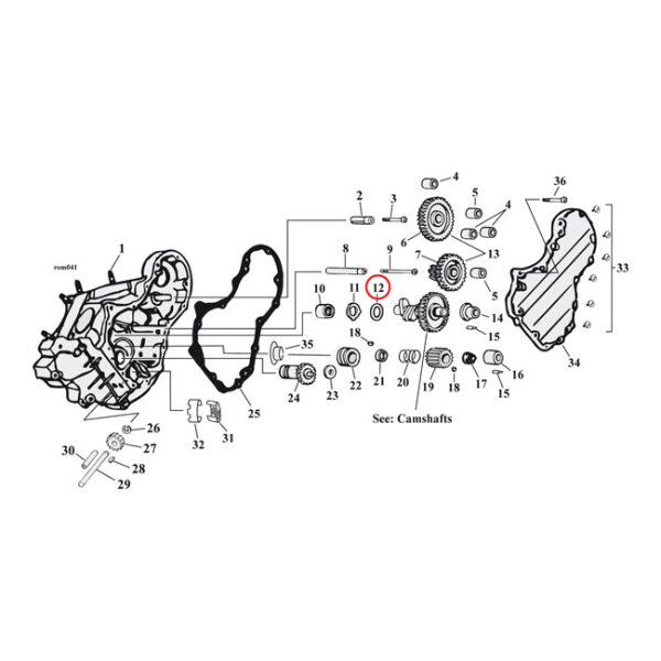 Thrust washer camshaft. .065"""" | Lieferumfang: Nur ein Teil des abgebildeten Artikels.