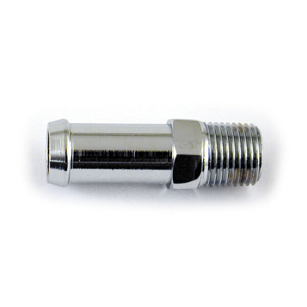 Oil line fitting, straight. Chrome | Lieferumfang: Nur ein Teil des abgebildeten Artikels.