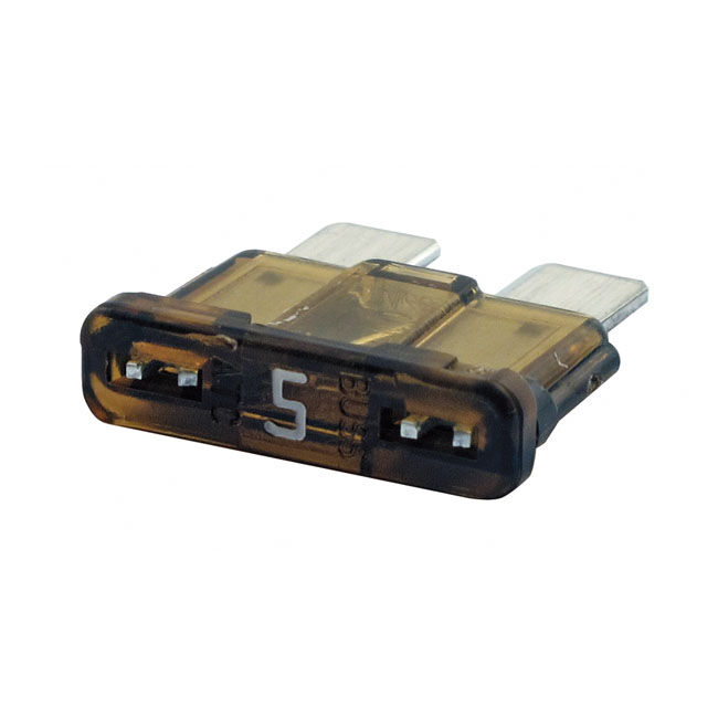 NAMZ, ATC fuse. Light tan, 5A | Lieferumfang: Nur ein Teil des abgebildeten Artikels.